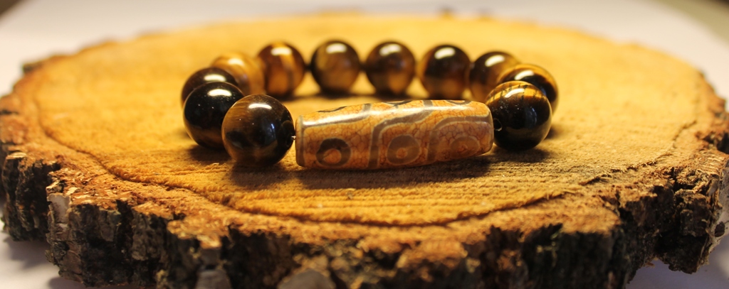 14 mm Rokassprādze naturālie akmeņi tīgeracss