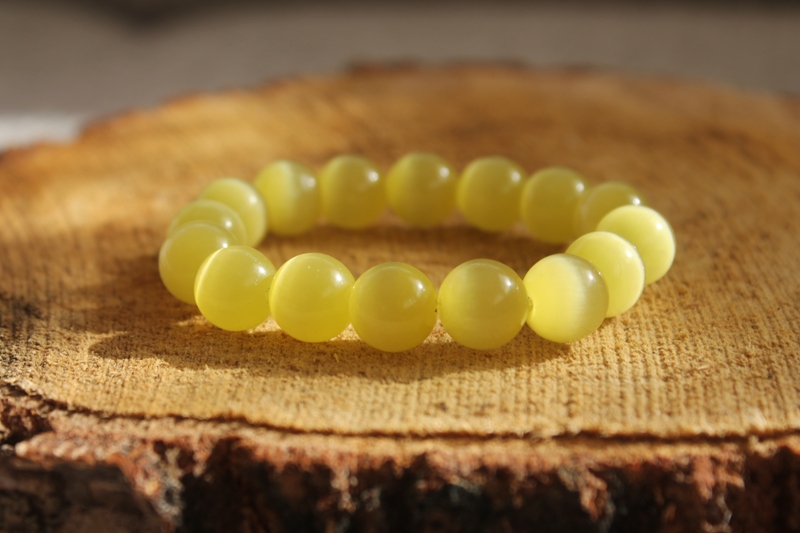 12 mm Rokassprādze naturāls akmens kaķa